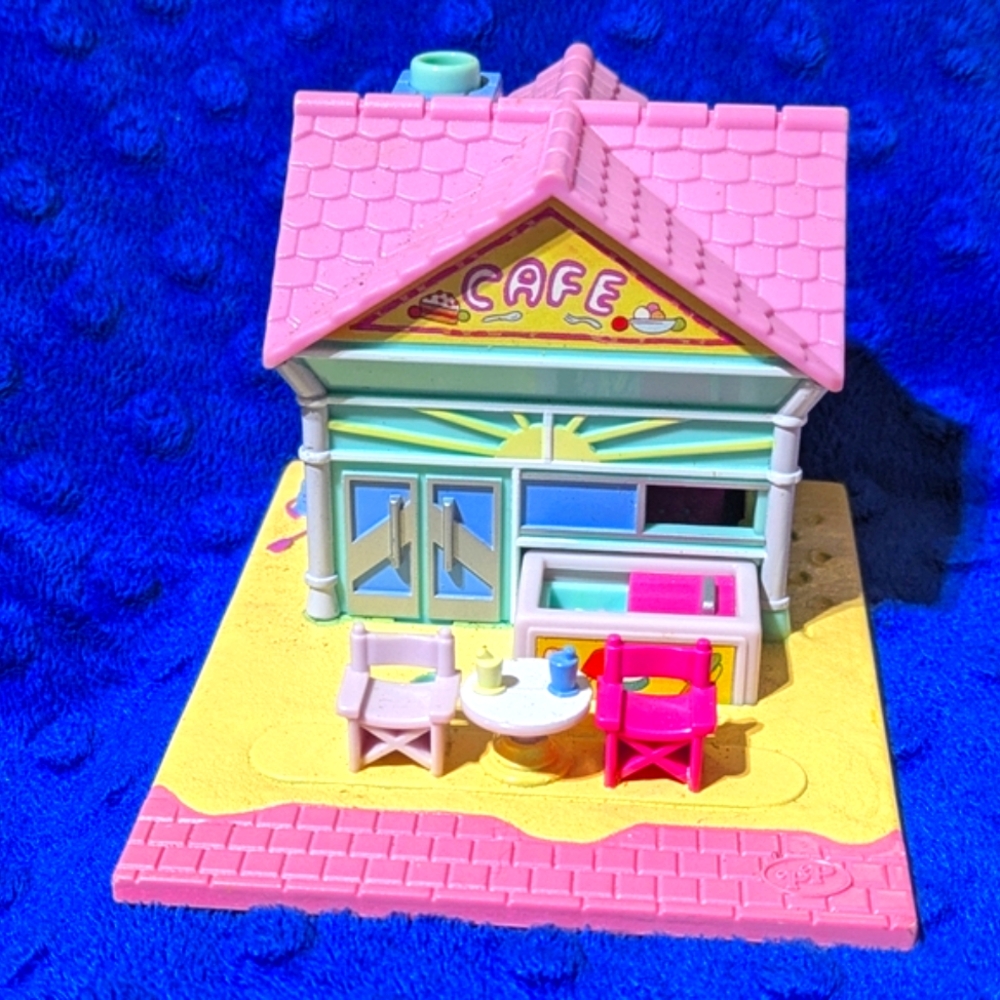 Vintage 1993 Bluebird POLLY POCKET CAFE SET | Includes 1 Figurine | VG+